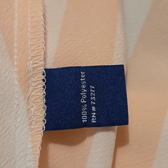 NWT APT 9 Peach And White Striped Skirt Sz L - Picture 8 of 9